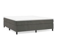 ATOMSTACK MAKER Letto a molle, 180 x 200 cm, con materasso a molle insacchettate e topper in schiuma da 5 cm, rivestimento in velluto grigio scuro, rigidità media, per chi dorme sulla schiena e sulla