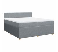 ATOMSTACK MAKER Letto a molle, 200 x 200 cm, con materasso a molle insacchettate e superficie in poliestere traspirante, struttura in robusto legno di pino, rivestimento lavabile, per un sonno