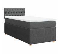 ATOMSTACK MAKER Letto a molle, 80 x 200 cm, con materasso a molle insacchettate e cuscino traspirante, colore: grigio scuro, di supporto, comodo, facile da montare, per un sonno riposante