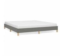 ATOMSTACK MAKER Letto con rete integrata, 180 x 200 cm, struttura robusta in compensato e tessuto grigio scuro (100% poliestere), altezza bassa 25 cm, ideale per camere da letto moderne, montaggio