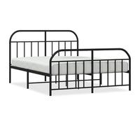 ATOMSTACK MAKER Letto con struttura in acciaio nero, 135 x 190 cm, con rete integrata e spazio portaoggetti inferiore, design elegante e robusto, altezza libera 26 cm, per adulti