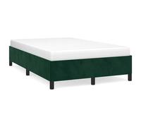 ATOMSTACK MAKER Letto con testiera imbottita in velluto verde scuro, 120 x 190 cm, struttura in legno di pino e compensato, gambe stabili, ideale per camere da letto moderne ed eleganti