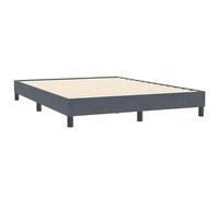 ATOMSTACK MAKER Letto con testiera in velluto grigio scuro, 140 x 210 cm, struttura in legno con rete integrata, design moderno ed elegante, per camera da letto degli adulti, montaggio facile