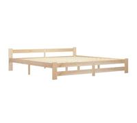 ATOMSTACK MAKER Letto in legno di pino massiccio, 200 x 200 cm, con telai in compensato, design classico e robusto per camera da letto, altezza libera di 22 cm, montaggio facile (senza materasso)