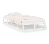 ATOMSTACK MAKER Letto in legno massello bianco, 90 x 200 cm, struttura in pino nordico con rete integrata in compensato, ideale per camere piccole, ragazzi e adulti, montaggio facile