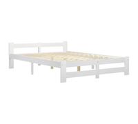 ATOMSTACK MAKER Letto in legno massello di pino bianco, 180 x 200 cm, struttura robusta con 22 cm di altezza libera, ideale per camera da letto, facile montaggio, design classico ed elegante