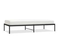 ATOMSTACK MAKER Letto in metallo nero, 90 x 190 cm, con rete integrata, struttura resistente in acciaio verniciato a polvere, altezza 26 cm, per riporre sotto il letto, design elegante e moderno per