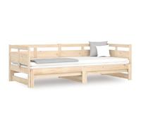 ATOMSTACK MAKER Letto multifunzione Diurna con letto rotante integrato, 203,5 x 160 x 66 cm, in pino massello rustico per 2 persone, ideale per piccoli spazi, divano letto convertibile