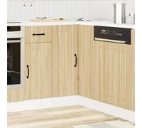 ATOMSTACK MAKER Mobile Cucina Angolare Lucca in Rovere Sonoma 75,5x75,5x81,5 cm Altezza Regolabile in Legno per Cucine da Incasso - Con Pratiche Ante & Portata Max 70 Kg