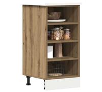 ATOMSTACK MAKER Mobile da cucina 40 x 44,5 x 81,5 cm, rovere Artisan, piedini regolabili, in legno, portata 80 kg, per cucina moderna, serie Riga