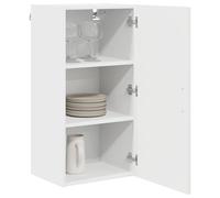 ATOMSTACK MAKER Mobile da cucina bianco lucido, 40 x 31 x 80 cm, armadio da parete in legno Kalmar con ampio spazio portaoggetti, design moderno per cucine moderne
