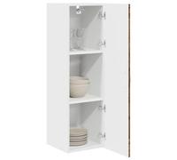 ATOMSTACK MAKER Mobile da cucina da parete, 30 x 31 x 100 cm, effetto legno anticato, con 3 ripiani regolabili e porta a cerniera, moderno per cucina e soggiorno