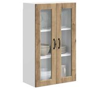 ATOMSTACK MAKER Mobile da cucina da parete in rovere Artisan, 60 x 31 x 100 cm, in legno con 2 ante e 3 ripiani regolabili, moderno mobile da cucina da parete per il massimo utilizzo dello spazio