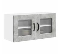 ATOMSTACK MAKER Mobile da cucina grigio cemento, 80 x 31 x 40 cm, armadio da parete in legno con ampio spazio per la cucina, design moderno, facile montaggio, portata fino a 60 kg