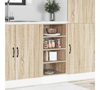ATOMSTACK MAKER Mobile da cucina in rovere Sonoma, 40 x 44,5 x 81,5 cm, piedini regolabili, in legno, portata 80 kg, per cucine piccole, serie Riga