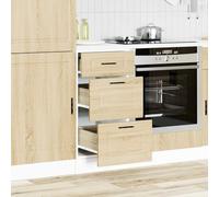 ATOMSTACK MAKER Mobile da cucina in rovere Sonoma, 40 x 46 x 81,5 cm, piedini regolabili in altezza, portata 50 kg, in legno, con ampio spazio di archiviazione, serie Porto