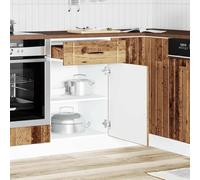 ATOMSTACK MAKER Mobile da cucina Lucca in legno effetto legno anticato (50 x 46 x 81,5 cm), con piedini regolabili, grande spazio e cassetto, robusto, resistente all'umidità, facile da pulire