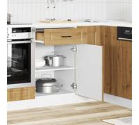 ATOMSTACK MAKER Mobile da cucina Porto in rovere Artisan, 50 x 46 x 81,5 cm, con cassetto e piedini regolabili in altezza, in legno, portata fino a 65 kg, per cucina moderna