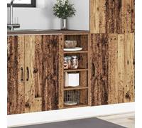 ATOMSTACK MAKER Mobile da cucina Riga effetto legno anticato, 30 x 44,5 x 81,5 cm, in legno con piedini regolabili, portata fino a 80 kg, supporto da parete incluso