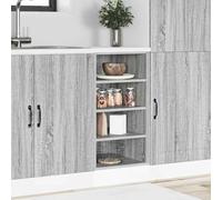 ATOMSTACK MAKER Mobile da Cucina Riga Grigio Sonoma, 40x44,5x81,5 cm, Legno con Piedini Regolabili, Portata 80 kg, per Cucine Piccole - Richiede Montaggio