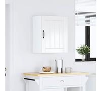 ATOMSTACK MAKER Mobile da cucina sospeso con ante in vetro, bianco lucido, 50 x 31 x 60 cm, in legno, montaggio a parete, portata 60 kg, serie Lucca - salvaspazio & moderno