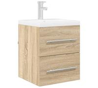 ATOMSTACK MAKER Mobile sottolavabo da parete, rovere Sonoma, 41 x 38,5 x 48 cm, in legno con cassetti con cuscinetti a sfera, salvaspazio e facile da pulire, per bagno
