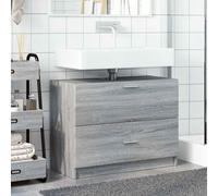 ATOMSTACK MAKER Mobile sottolavabo grigio Sonoma 78x37x59 cm - Mobile da bagno in legno con cassetto e scomparto, resistente all'umidità, max 30 kg, per bagno moderno
