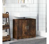 ATOMSTACK MAKER Mobile sottolavabo in legno di rovere affumicato (63 x 29 x 55 cm), armadio a 2 ante con grande scomparto, resistente all'umidità e montaggio a parete, portata fino a 60 kg