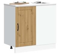 ATOMSTACK MAKER Mobile sottolavello da cucina, 86 x 46 x 81,5 cm, in rovere Artisan, in legno, piedini regolabili, portata 70 kg, grande capacità, per cucina moderna