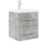 ATOMSTACK MAKER Mobile sottolavello da parete, grigio cemento, 41 x 38,5 x 48 cm, in legno con cassetto con cuscinetti a sfera, per piccoli bagni, moderno, salvaspazio e facile da pulire