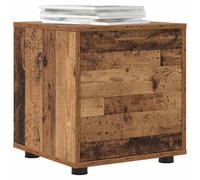 ATOMSTACK MAKER Mobiletto da bagno da 40,5 x 40 x 44 cm, in legno anticato, con cassetto con cuscinetti a sfera, mobile da bagno minimalista per bagni moderni