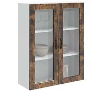 ATOMSTACK MAKER Mobiletto da cucina Kalmar, 80 x 31 x 100 cm, in legno di rovere affumicato, moderno armadio da parete con ampio spazio per cucina e interni, montaggio necessario