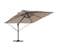ATOMSTACK MAKER Ombrellone cantilever Roma, beige, 286 x 284 x 265 cm, inclinabile, girevole a 360°, resistente alle intemperie, telaio in alluminio e rivestimento in poliestere, sistema di
