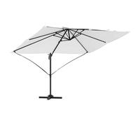 ATOMSTACK MAKER Ombrellone cantilever sabbia, 351 x 250 x 260 cm, protezione UV, in poliestere e alluminio, girevole a 360° e inclinabile, manovella manuale, resistente al vento, per giardino e