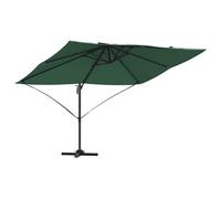 ATOMSTACK MAKER Ombrellone cantilever sabbia, 351 x 250 x 260 cm, protezione UV, in poliestere e alluminio, girevole a 360° e inclinabile, manovella manuale, resistente al vento, per giardino e
