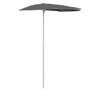 ATOMSTACK MAKER Ombrellone da giardino, 180 x 90 cm, colore sabbia, resistente ai raggi UV e non stinge, in 100% poliestere, robusto palo in acciaio (28 mm), 5 stecche in acciaio, per balcone