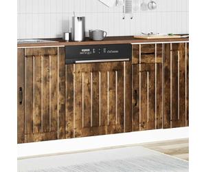 ATOMSTACK MAKER Pannello frontale per lavastoviglie da 60 cm, in legno di rovere affumicato (1,5 cm di profondità), su misura per lavastoviglie integrate, facile da pulire e resistente all'umidità
