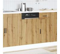 ATOMSTACK MAKER Pannello frontale per lavastoviglie largo 45 cm, in legno di rovere Artisan, per cucina da incasso, 1,5 x 67 cm, serie Porto, protegge la lavastoviglie e si adatta a cucine moderne