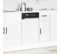 ATOMSTACK MAKER Pannello per lavastoviglie 45 x 67 cm, bianco lucido, in legno della serie Kalmar, su misura per lavastoviglie standard, resistente all'umidità e facile da pulire