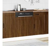 ATOMSTACK MAKER Pannello per lavastoviglie, 60 x 1,5 x 67 cm, effetto rovere marrone, in robusto legno, su misura per lavastoviglie standard, serie Kalmar, protegge da polvere e graffi