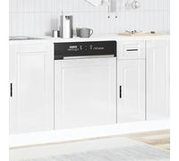 ATOMSTACK MAKER Pannello per lavastoviglie da 60 cm, bianco lucido in legno resistente all'umidità (serie Porto), 60 x 1,5 x 67 cm, protegge la lavastoviglie e si adatta perfettamente a qualsiasi