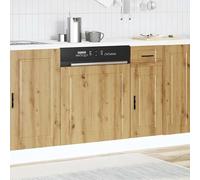 ATOMSTACK MAKER Pannello per lavastoviglie da 60 cm, effetto legno di rovere Artisan, spessore 1,5 cm, adatto per lavastoviglie standard, robusto e facile da pulire, design senza tempo