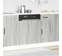 ATOMSTACK MAKER Pannello per lavastoviglie grigio sonoma (60 x 1,5 x 67 cm), sportello in legno per integrazione della cucina, resistente all'umidità, robusto e facile da pulire, adatto per