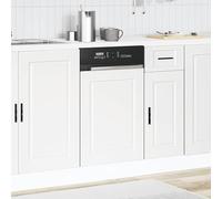 ATOMSTACK MAKER Pannello per lavastoviglie in legno, 45 x 67 cm, bianco, design senza tempo per lavastoviglie integrate, serie Porto, resistente all'umidità e facile da pulire