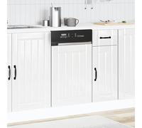 ATOMSTACK MAKER Pannello per lavastoviglie Lucca in bianco lucido, 45 x 1,5 x 67 cm, in legno resistente all'umidità, adatto per lavastoviglie standard, facile da pulire e design senza tempo