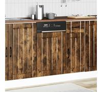 ATOMSTACK MAKER Pannello per lavastoviglie Lucca in legno di rovere affumicato (45 x 1,5 x 67 cm), universale, resistente all'umidità e facile da pulire, per cucine moderne