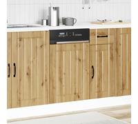 ATOMSTACK MAKER Pannello per lavastoviglie Lucca in legno di rovere Artisan 45 x 1,5 x 67 cm - Copertura protettiva per lavastoviglie dal design moderno e senza tempo, facile da pulire e resistente