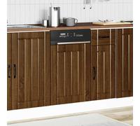 ATOMSTACK MAKER Pannello per lavastoviglie Lucca in marrone effetto rovere, 45 x 1,5 x 67 cm, frontale da cucina in robusto legno per proteggere e rifinire la lavastoviglie