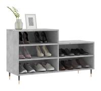 ATOMSTACK MAKER Scarpiera 102 x 36 x 60 cm, grigio cemento, 5 scomparti in legno con gambe in metallo stabili, antipolvere, moderna e salvaspazio, per corridoio e ingresso