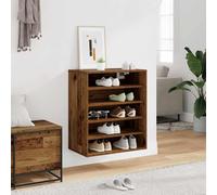 ATOMSTACK MAKER Scarpiera a 5 ripiani in legno effetto legno anticato 60 x 35 x 70 cm salvaspazio per corridoio e ingresso - Piano superiore stabile, max 20 kg/ripiano, facile da montare